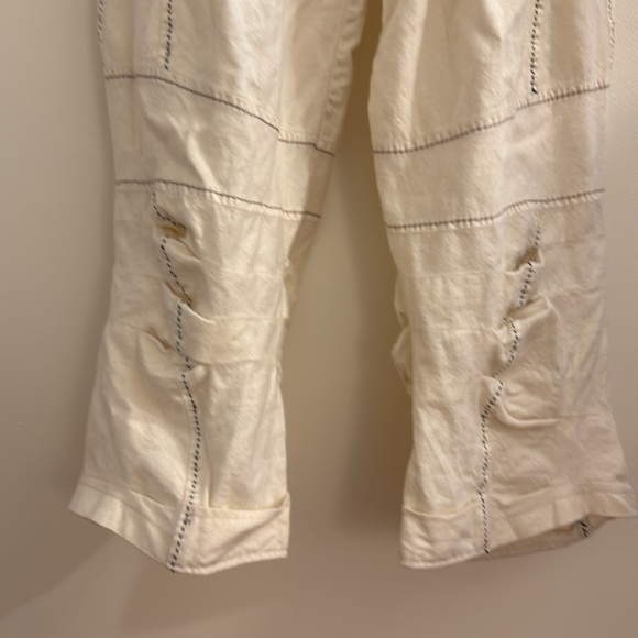 Marithe Francois Girbaud: Cream Wide-Leg Pants - Picture 3 of 16